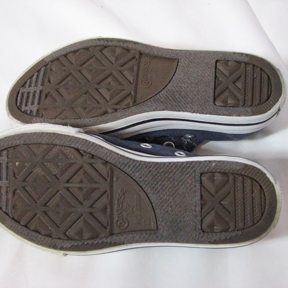 Converse Slip On Blue Canvas Sneakers on Kids Size 13 - Picture 4 of 6